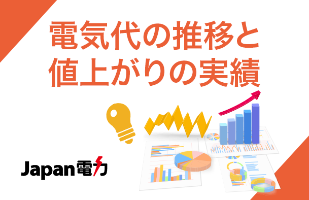 電気代の推移と値上がりの実績