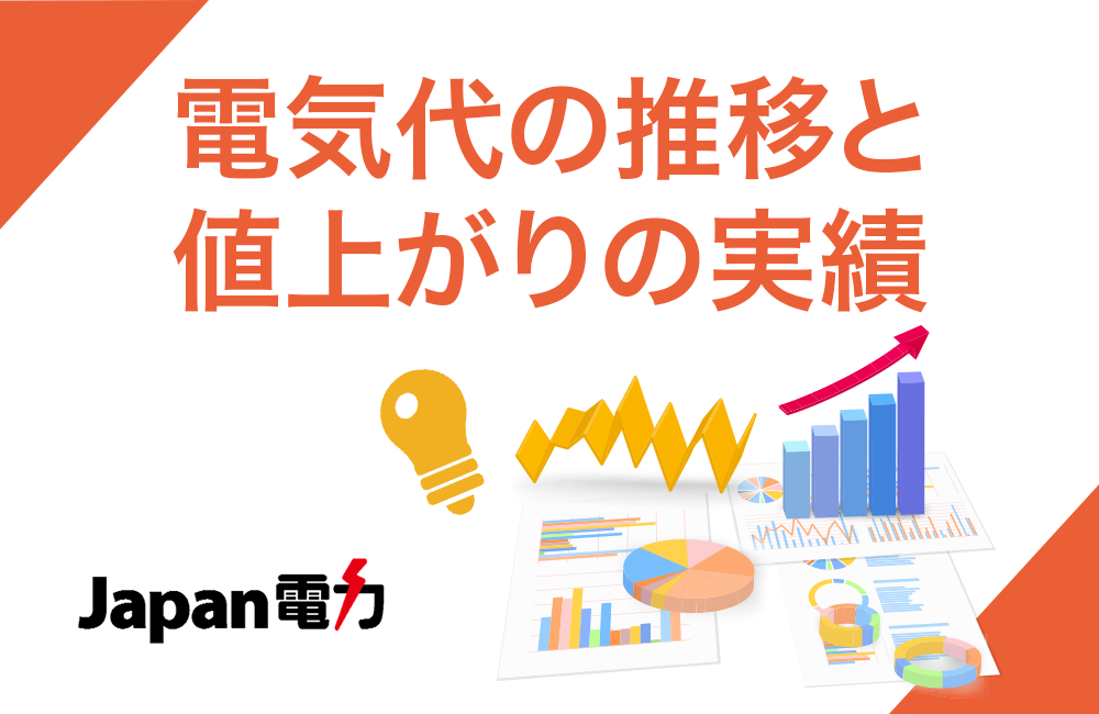 電気代の推移と値上がりの実績