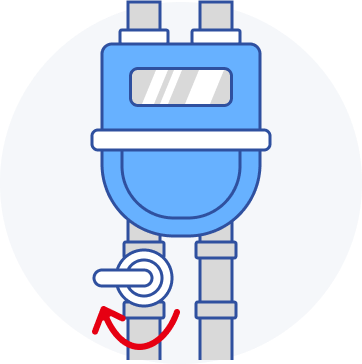 メーターガス栓も閉めてください